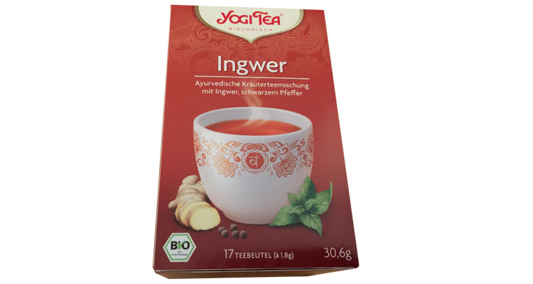 Teetest: Ingwer Tee Yogi Tee aus der Migros